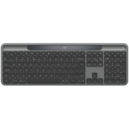 Logitech Signature Slim Solar+ K980 Wireless Keyboard, RF Wireless+Bluetooth, US Int, Graphite