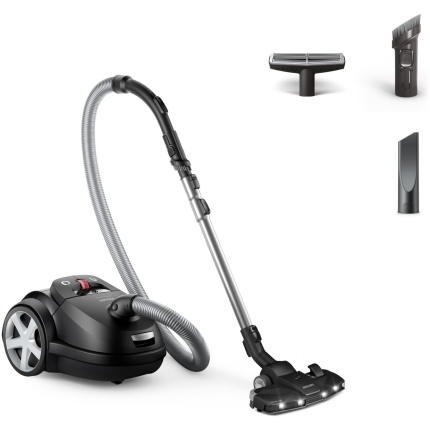 Vacuum Cleaner|PHILIPS|Bagged|900 Watts|Noise 75 dB|Black|Weight 5.3 kg|XD8122/10