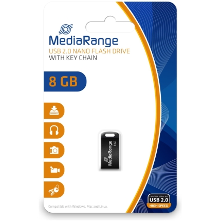 MEMORY DRIVE FLASH USB2 8GB/MR920 MEDIARANGE