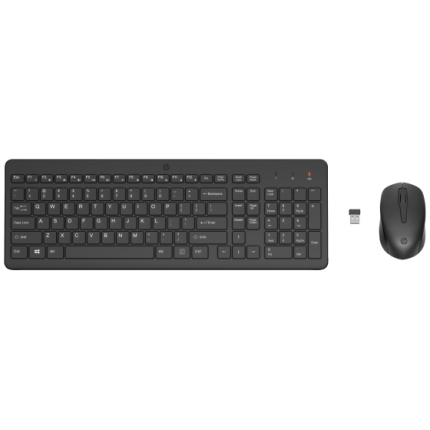 HP 330 Combo Wireless Keyboard + Mouse RF Wireless, US Int, Black