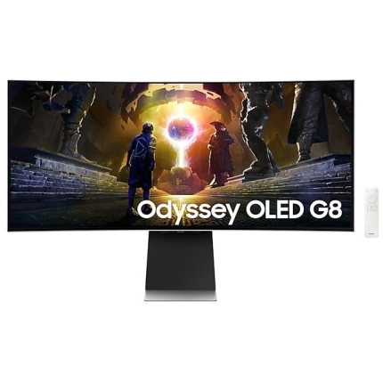 Monitor|SAMSUNG|34"|Gaming/Smart/Curved/21 : 9|Panel OLED|3440x1440|21:9|175Hz|0.03 ms|Speakers|Swivel|Height adjustable|Tilt|LS34DG850SUXDU