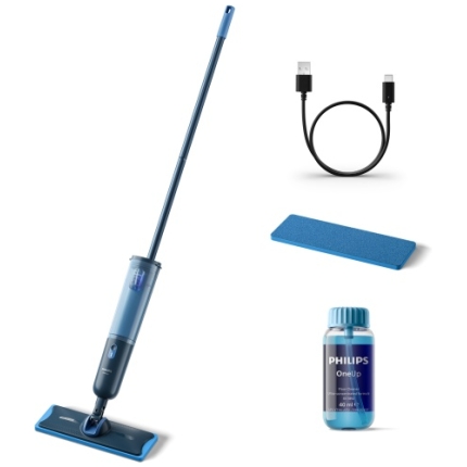 Philips OneUp 3000 Series XV3101/01 Electric Mop, Blue