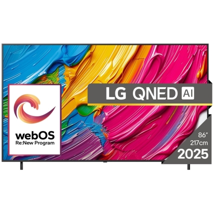 TV Set|LG|86"|4K/Smart|3840x2160|Wireless LAN|Bluetooth|webOS|Black|86QNED80A3A