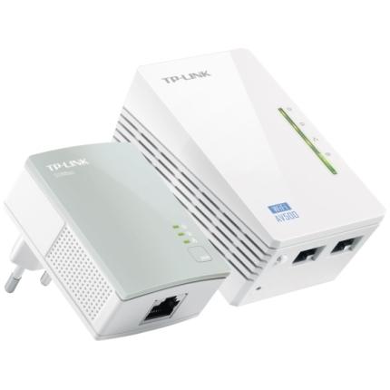 TP-Link TL-WPA4220 KIT AV600 Powerline 300Mbps Wi-Fi Extender Kit