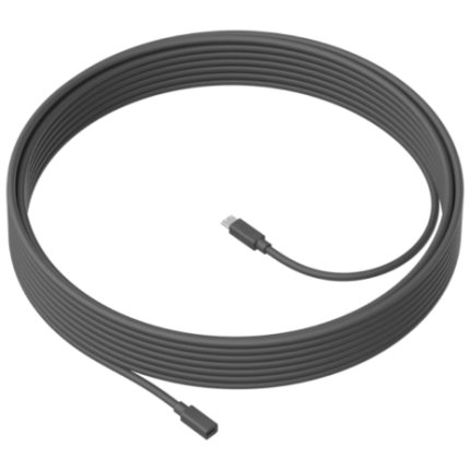 Logitech MeetUp Microphone Extension Cable, 10m, Black