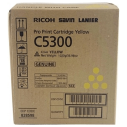 Ricoh C5300 (828602) Toner Cartridge, Yellow (828602/SPEC)