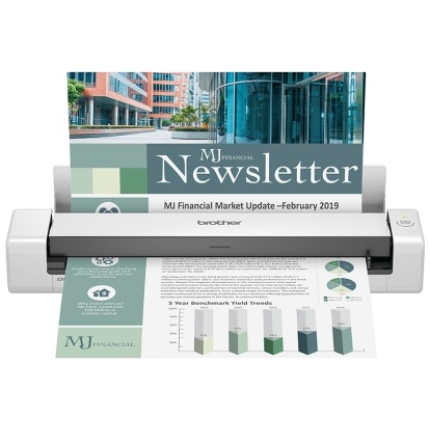 Brother DS-740D Portable Document Scanner, A4 Colour 30 ppm, USB