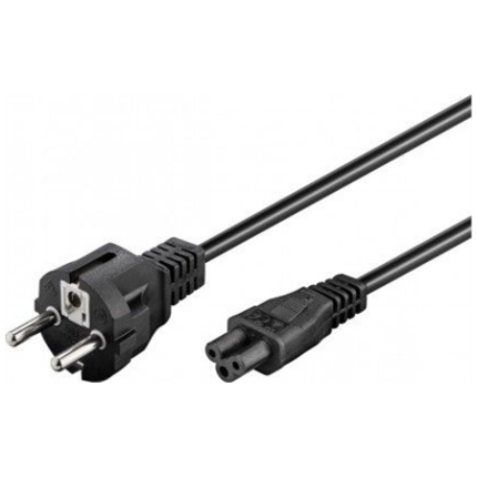Goobay 93586 Power Cord CEE 7/7 (Type-F) to C5, 1.8 m, Black