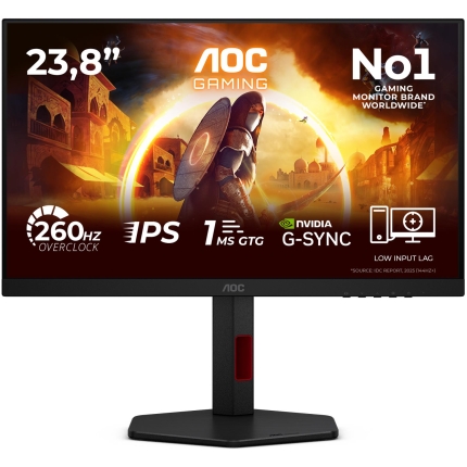 LCD Monitor|AOC|23.8 "|1920 x 1080 pixels|Full HD|Native aspect ratio 16:9|LED|Flat|24G4ZR