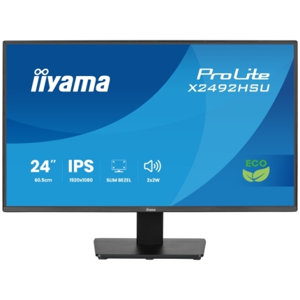 iiyama ProLite X2492HSU-B1 Monitor 24'' IPS, FHD 1920x1080, 3 ms, 300 cd/m2, 120 Hz, Black