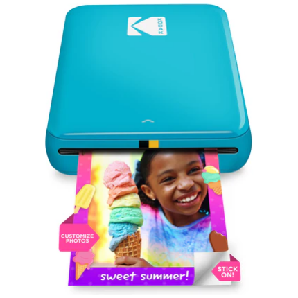 Kodak STEP Instant Mobile Photo printer Colour ZINK 2x3'' 1 ppm, Bluetooth, Blue (RODMP20AMZBL)