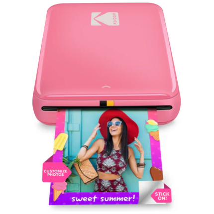 Kodak STEP Instant Mobile Photo printer Colour ZINK 2x3'' 1 ppm, Bluetooth, Pink (RODMP20AMZP)