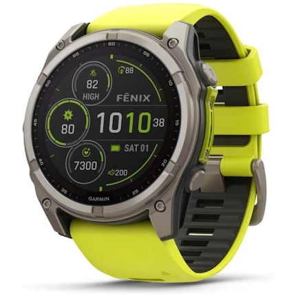 SMARTWATCH FENIX 8 SAPP. SOLAR/YELLOW 010-02907-21 GARMIN