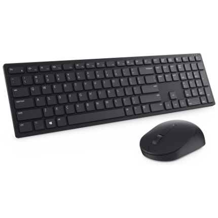 Dell Pro KM5221W Wireless Keyboard and Mouse, RF Wireless, US Int, Black