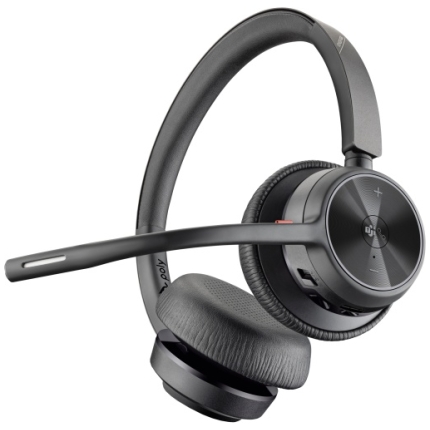 Poly Voyager 4320 MS Teams Wireless Headset, Bluetooth, USB-A, +BT700 dongle, Black