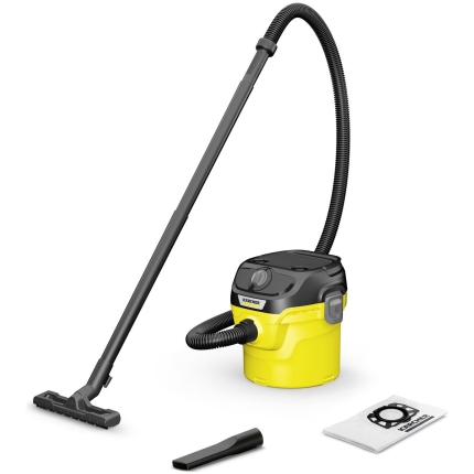 Vacuum Cleaner|KARCHER|Suction power 220 AW|Input power 1000 W|Dust capacity 12 L|Drum vacuum|Cleaning type dry&wet|Dust container Dust bag|Colour Black/Yellow|1.628-400.0