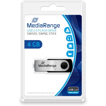 MEMORY DRIVE FLASH USB2 4GB/MR907 MEDIARANGE