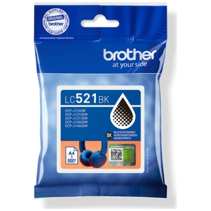 Brother LC-521BK (LC521BK) Ink Cartridge, Black (LC521BK)