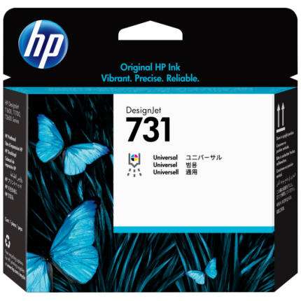 HP 731 (P2V27A) DesignJet Printhead, CMY, Grey, Matte black, Photo black