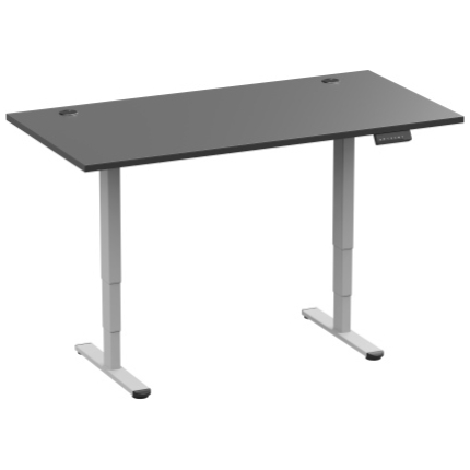 Adjustable Height Table Up Up Bjorn II Gray, Table top M Black