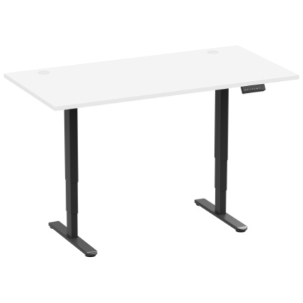 Adjustable Height Table Up Up Bjorn II Black, Table top L White