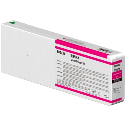 Epson T55K3 (C13T55K30N) 700 ml Ink Cartridge, Vivid Magenta (C13T55K30N)
