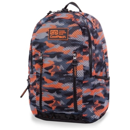 Backpack CoolPack Impact II Camo Mesh Orange