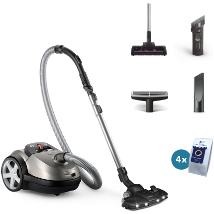 Vacuum Cleaner|PHILIPS|Cordless|900 Watts|Capacity 4 l|Noise 75 dB|Black / Grey|Weight 5.3 kg|XD8152/12
