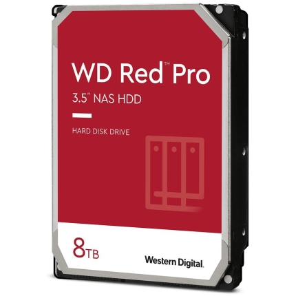 HDD|WESTERN DIGITAL|Red Pro| 8 TB|Serial ATA|Buffer 256 MB|7200 RPM|3.5 "|WD8006FFBX
