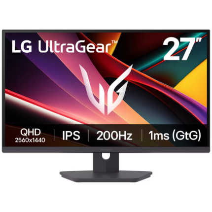 LG UltraGear 27G610A-B Monitor 27'' IPS QHD 2560x1440 1 ms 400 cd/m2 200 Hz, Black