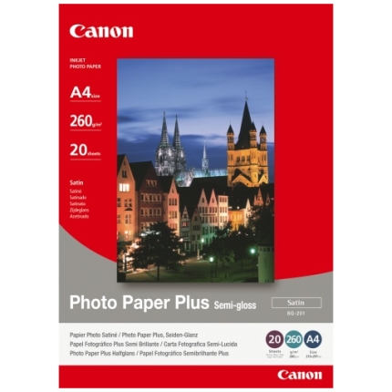 Canon SG-201 Semi-Gloss Photo Paper Plus A4 20 Sheets